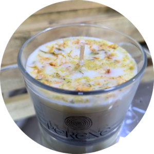 Vela aromática - Cascas & Folhas com Jasmim